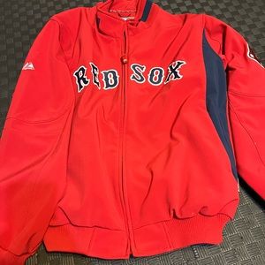 Majestic Boston Red Sox on field therma base jacket